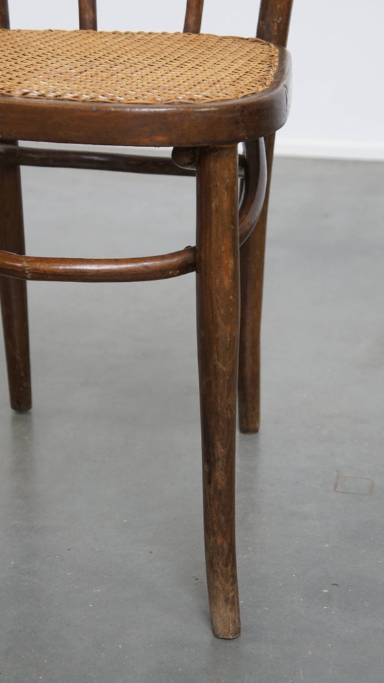 Image 1 of Bistrostuhl im Thonet-Stil mit Geflechtsitz