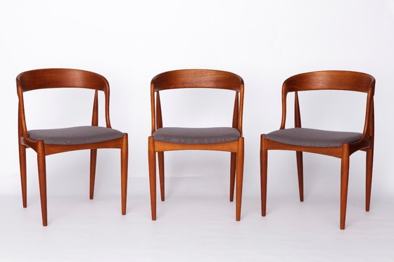Image 1 of Set of 6 Johannes Andersen Chairs – Model 16, Teak Dining Chairs, Uldum Møbelfabrik Denmark, 1960s Mid-Century Danish Design