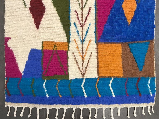 Image 1 of Berber Vloerkleed - 251 cm x 156 cm - gekleurde Wol