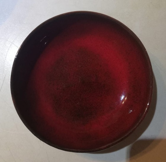 MCM ceramic set by Gérard Hofmann (Vallauris) - manganese red / oxblood – Sculpture (photo 5 of 9)