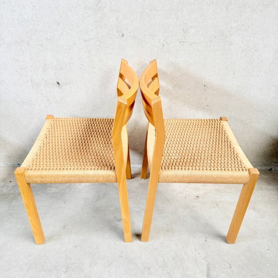 Image 1 of 4 sedie da pranzo Jl Moller Papercord