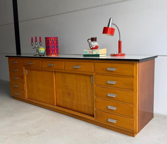 Credenze scolastica industriale vintage – Legno (photo 3 of 15)