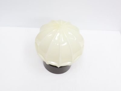 Vintage Ceiling light / glass plastic / yellow brown / Thabur, Mid Century Modern (photo 5 of 5)