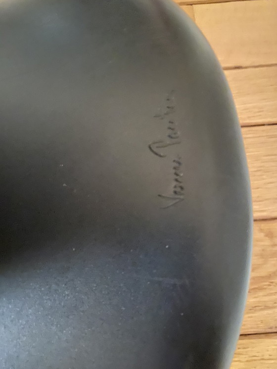 Image 1 of Verner Panton zwart 4 stoelen