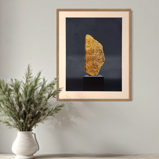 Screen print "Natural Artifacts IV" by Axel Rössler, signed by hand