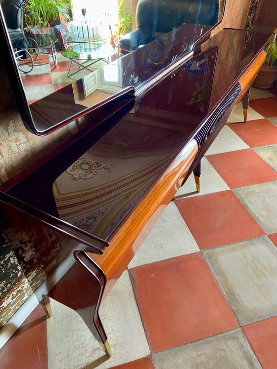 Image 1 of 1x Art Deco Style Vintage Sideboard by Osvaldo Borsani, 1950s