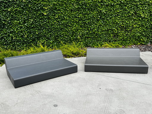 Quinze & Milan MATRASS SEAT - 150 - 2 PIECES AS A SET - GREY