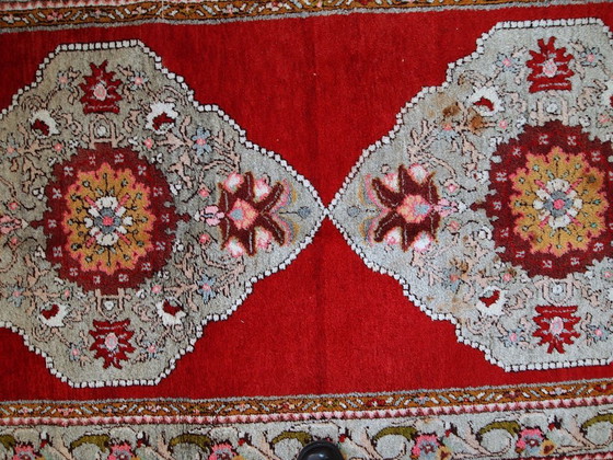Image 1 of Runner turco Oushak vintage fatto a mano, 110 cm x 340 cm, anni '40 - 1C515