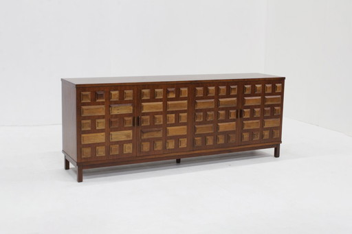 Buffet brutaliste vintage Espagne années 70