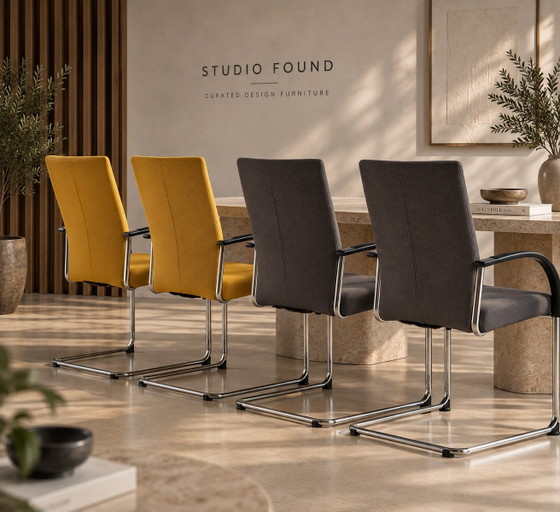 Set 4 Fritz Hansen Independence | Burkhard Vogtherr – Office chairs, Cotton (photo 3 of 8)