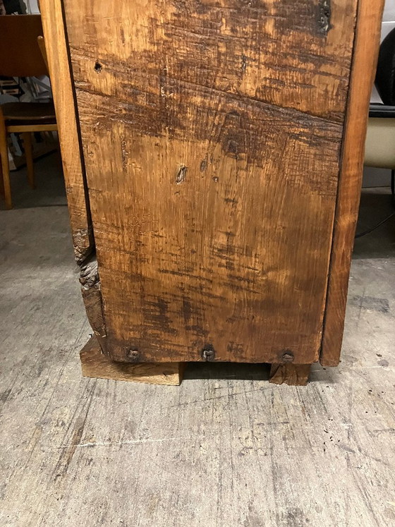Antique wooden cabinet with metal fittings – Iron (photo 8 of 11)