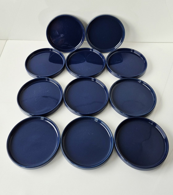Image 1 of Melitta Service Stockholm blue + cobalt flower 56 pieces