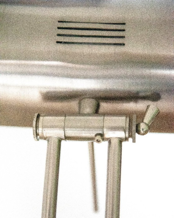 Image 1 of Lampada da tavolo/scrivania vintage in acciaio inossidabile – A.H.G. Wachsmuth & Krogmann (Germania, circa anni '60)