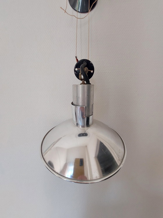 Image 1 of Mid-Century Chrome Ceiling Light/ Wall Light