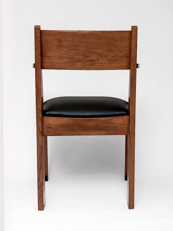 Sedia Art Déco della Hague School – Sedie da pranzo, Leather, Wood (photo 10 of 21)