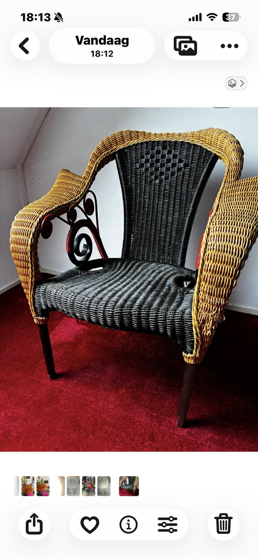 Proposé à la vente : Chaise Borek Šípek Prorok – Chaise design Driade