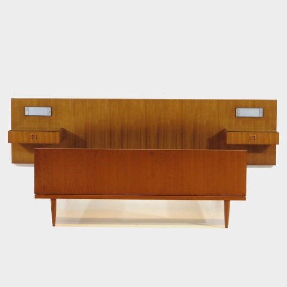 Image 1 of Letto matrimoniale vintage di design scandinavo in teak, anni '60