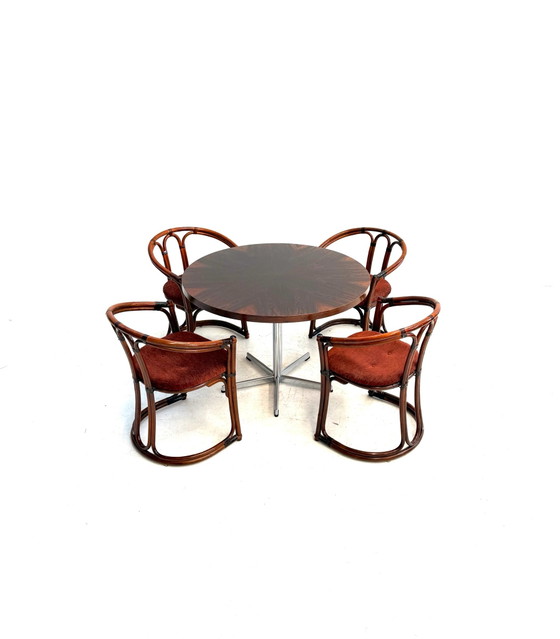 Set da pranzo vintage, anni '60 – Cromo, Legno (photo 13 of 14)