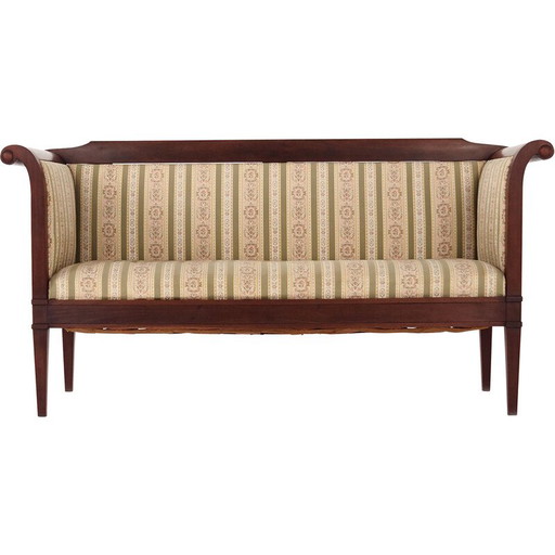 Vintage sofa with upholstery