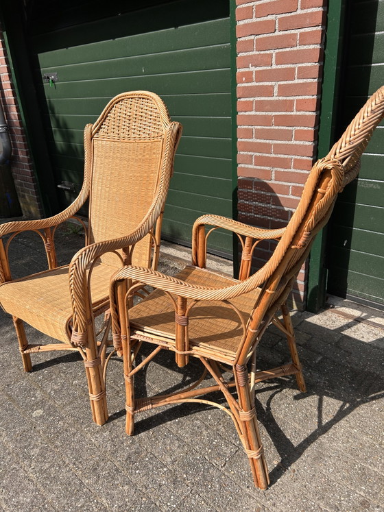 Image 1 of Vintage rotan fauteuils 