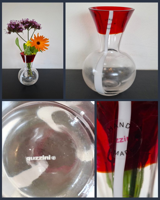 Vase Guzzini vintage fait main