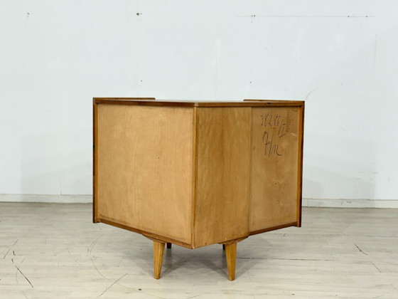 Image 1 of Hoekkast uit het midden van de 20e eeuw / Vintage woonkamerkast – jaren 60