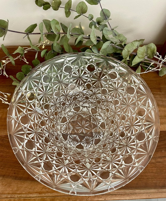 Faceted glass fruit bowl – Vintage (photo 3 of 4)
