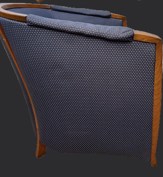 Image 1 of Kersenhout jugendstil fauteuil