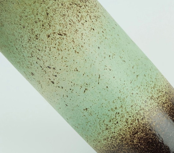 Image 1 of Vaso scheurich vintage anni '60-'70 modello 401-28 tonalità di verde e marrone