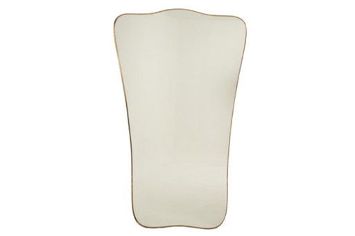 Miroir De Forme Chapeau De Gendarme, Dans Le Style De Gio Ponti