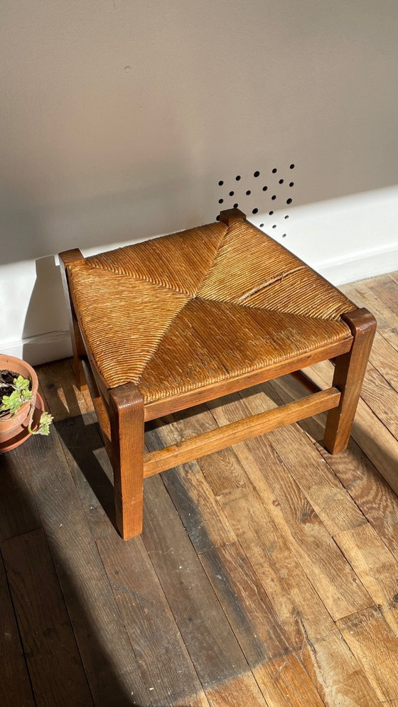 Image 1 of Tabouret paille esprit campagne