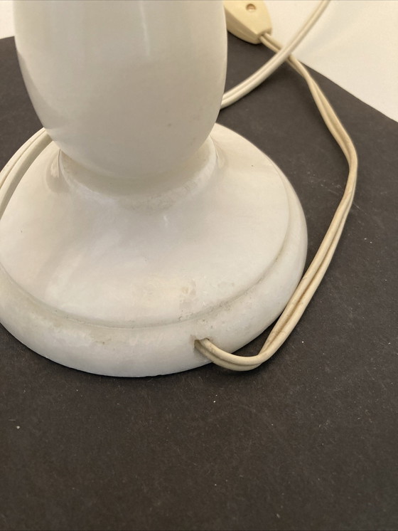 Image 1 of Vintage 70s Alabaster Table Lamp