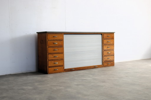 Vintage Jaren 60 Schoolkast/Sideboard