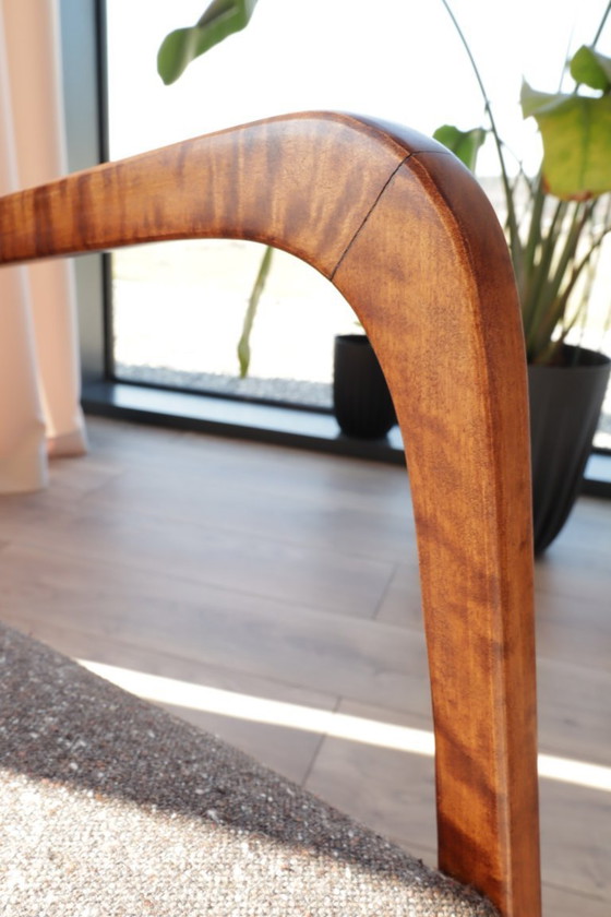 Image 1 of Vintage armchair chocolate granola mid century modern design 1960