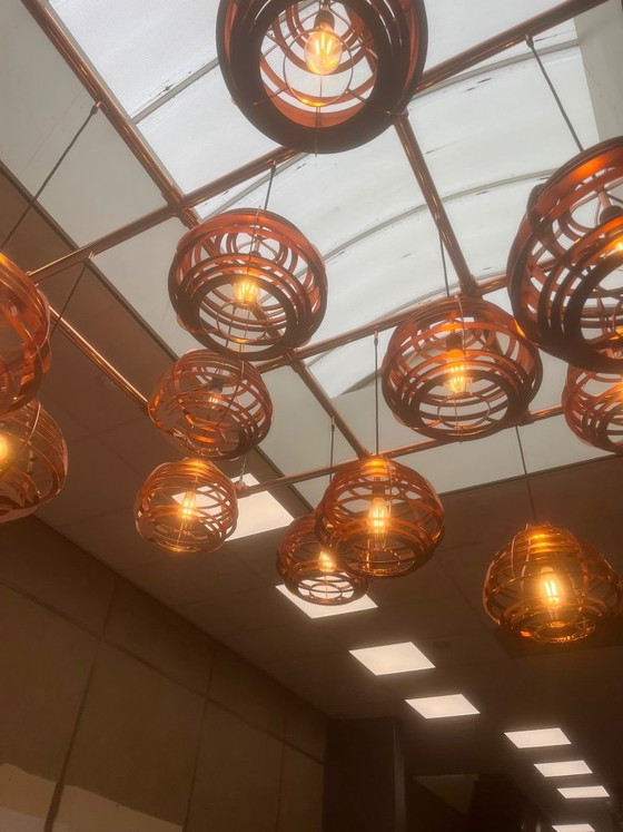 Image 1 of Magnifique lampe suspendue artisanale