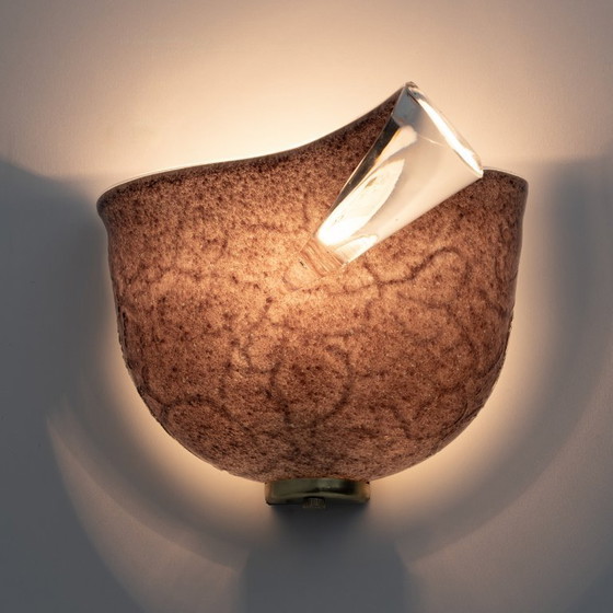 Image 1 of Coppia di applique moderne in vetro di Murano italiano di Mila Schon per Zonca, anni '80