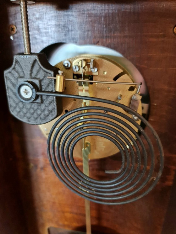 Image 1 of Comitti wall clock drop dial beautiful wood good condition