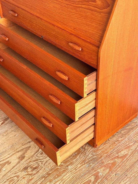 Image 1 of Mid Century Teak Secretary desk 1960s by Dyrlund