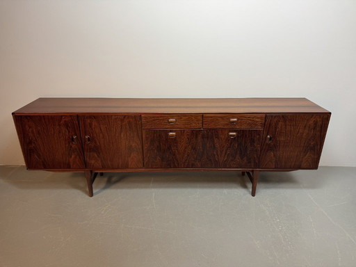 Fristho dressoir van palissanderhout, design uit het midden van de 20e eeuw, Nederland, jaren 1960.