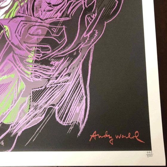 1990s After Andy Warhol "Superman" Lithograph – Lithographs & prints, Paper (photo 5 of 11)