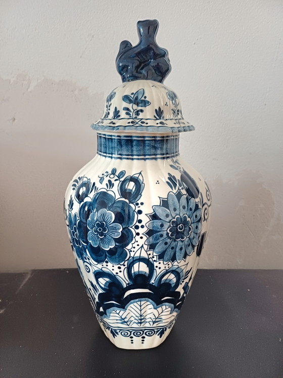 Image 1 of Delft blue handmade vase ginger jar