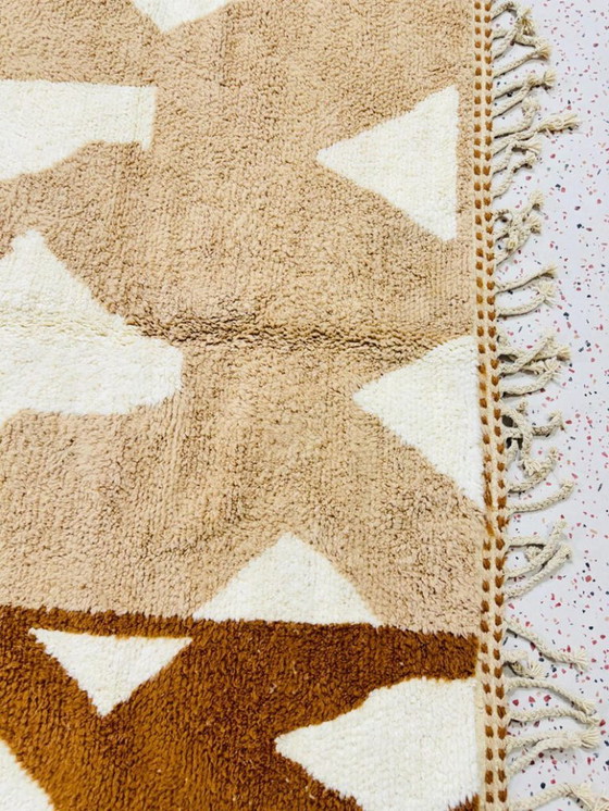 Image 1 of Marokkanischer Teppich aus Naturleinen, 250 x 150 cm