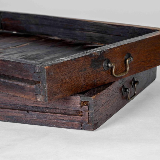 Image 1 of Alter französischer Bauerntisch mit Schubladen