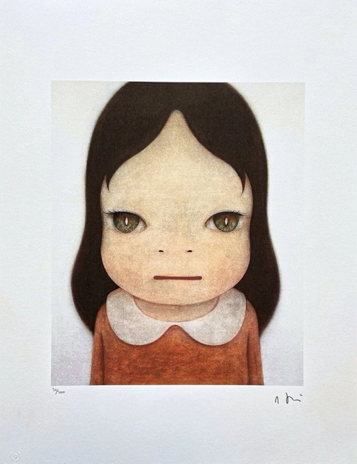 D'après Nara Yoshitomo, Twins I, années 1990, lithographie en édition limitée