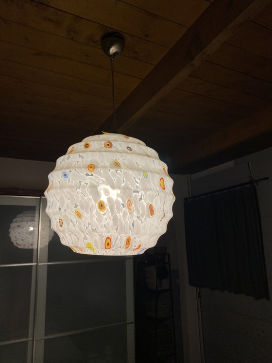 Lampe en verre vintage – Suspensions, Metal, Murano Glass (photo 4 of 5)