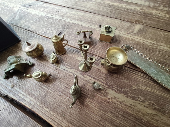 Collection de figurines miniatures en laiton et étain avec boîte – Objets déco, Metal, Brass (photo 6 of 9)