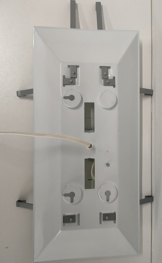 Image 1 of Applique murale Gyllen design Ikea vintage des années 90 blanc/blanc gris (design par Julia Treutiger)