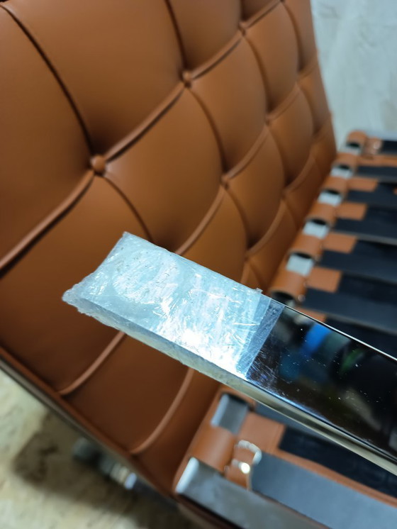 Image 1 of Sillones KNOLL Studio Barcelona (NUEVA Serie 2026) en piel natural (color coñac)