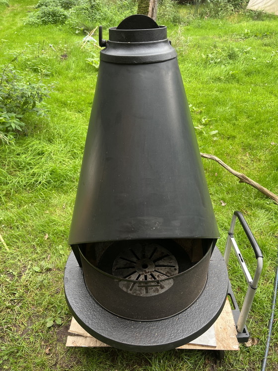 Jøtul Nr.7 vintage fireplace 70s design, Decorative Objects, Iron, Grey (photo 3 of 12)