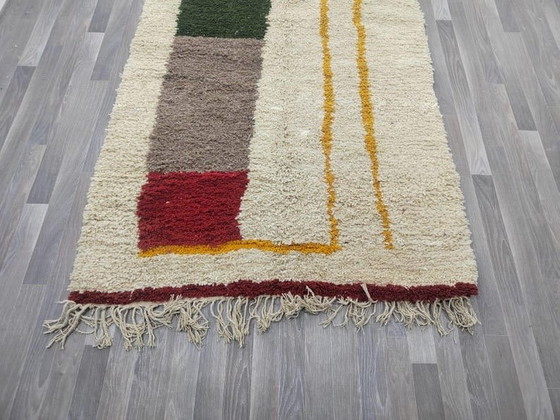 Handgemaakt vloerkleed van puur wol, traditioneel vakmanschap, afmeting 150/350 cm – Aime Té (photo 9 of 9)